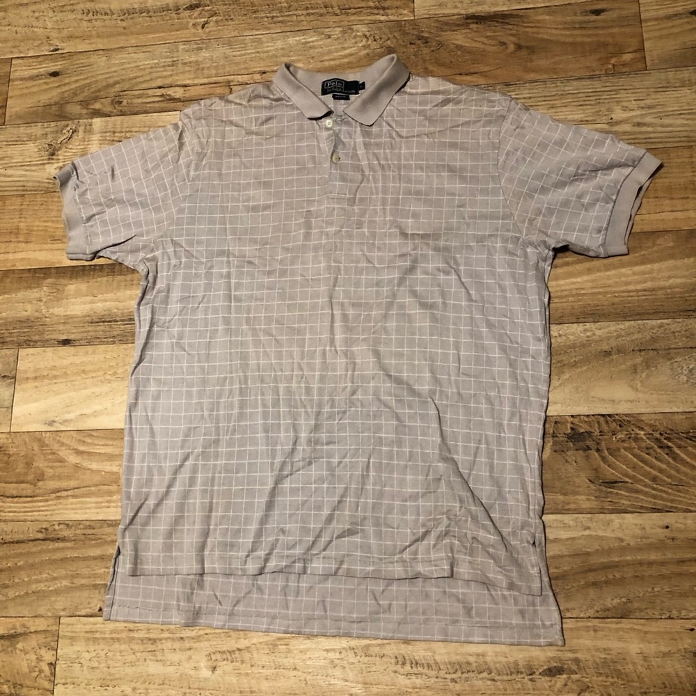 Vintage plaid Ralph Lauren Polo Shirt size XL.